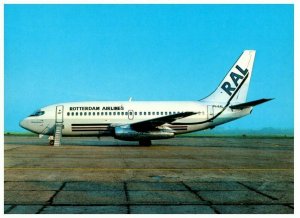 Rotterdam Airlines Boeing 737 2M8 Airplane Postcard