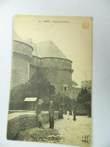 Vintage Postcard BREST Entree du Chateau France #40