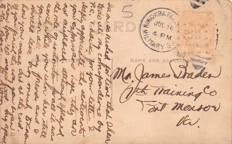 J82/ Niagara Falls New York RPPC Postcard c1910 Military Soldiers 316