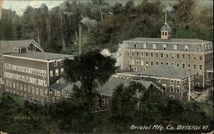 Bristol Vermont VT Manufacturing Company Factory 1900s-10s Postcard