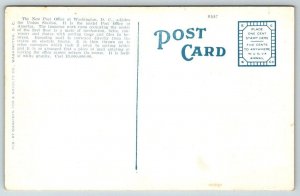 Cartão postal Washington DC New City Post Office c1925-
