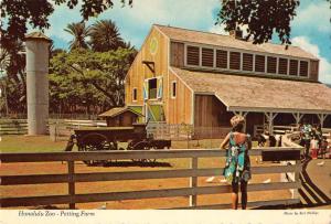 Waikiki Hawaii Honolulu Zoo Petting Farm Vintage Postcard J927639