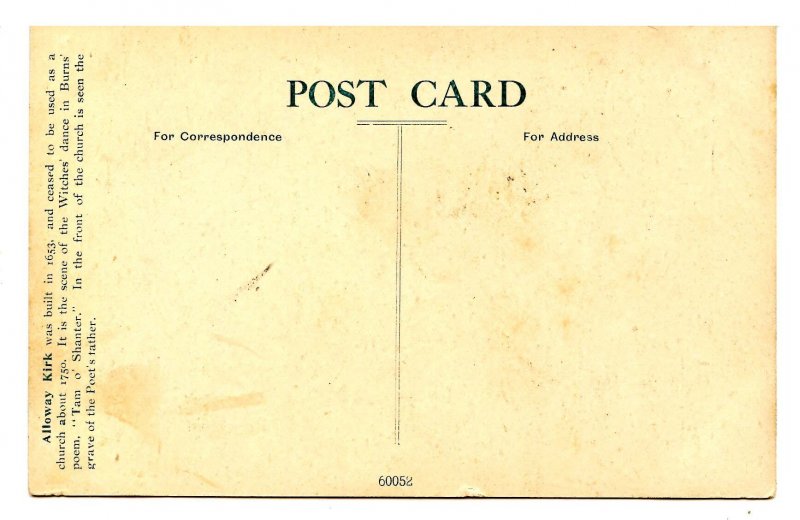 UK - Scotland, Ayr. Alloway Auld Kirk