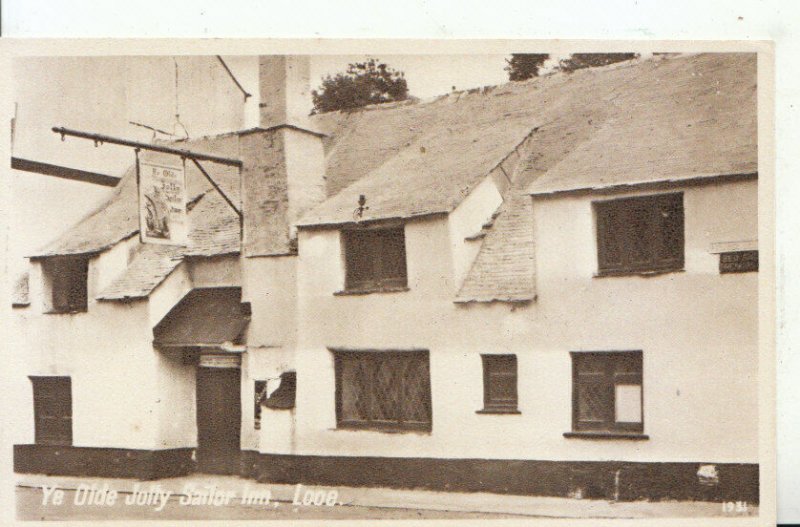 Cornwall Postcard - Ye Olde Jolly Sailor Inn - Looe - Ref 17174A