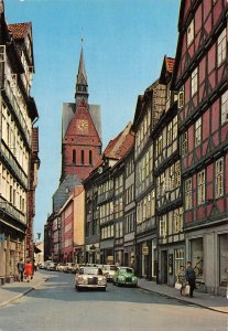 US4776 Germany Hannover Altstadt Marktkirche Street volkswagen bettle mercedes