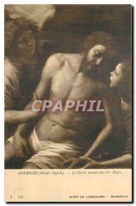 Old Postcard Ameright Michel Angiolo Christ supported by angels Marseille Lon...