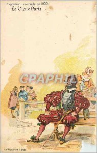 'Old Postcard 1900 World''s Fair in Paris Old Guard Officer'