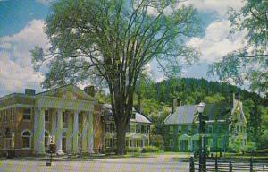 Vermont Woodstock Savings Bank and Stone Houses By The Green