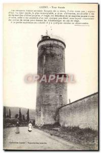 Old Postcard Cluny Round Tower Observatory