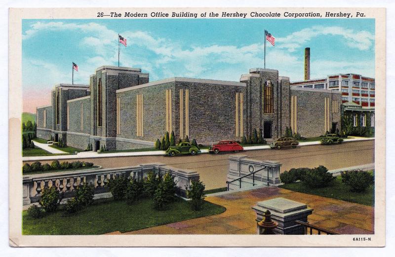 RARE 1930-45 The Modern Office Building of the Hershey Chocolate Corporation PA 