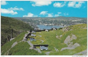 View From Signal Hill: Queen's Battery In Foreground, St. John's, Newfoundlan...