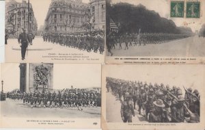 US MILITARY AMERICANS IN EUROPE WW1 40 Vintage POSTCARDS Mostly pre-1940 (L2554)