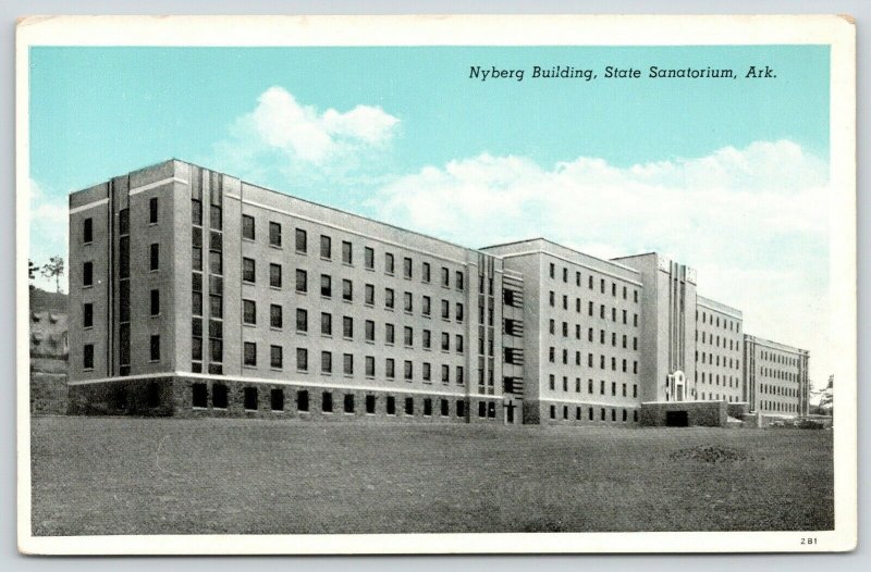 Booneville Arkansas~State Tuberculosis Sanatorium for Whites~Nyberg Bldg~1942 PC 