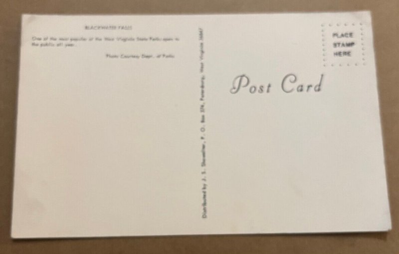 POSTCARD UNUSED - BLACKWATER FALLS, WEST VIRGINIA