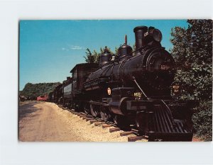 Postcard Missouri Pacific Locomotive #635, National Museum of Transport, MO