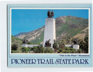 Postcard This is the Place Monument, Pioneer Trail State Park, Utah