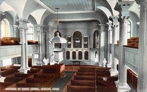 Interior of Kings Chapel Boston, Massachusetts  