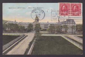 Postcard, CANADA, Montreal, Hôtel-Dieu de Montreal Hospital