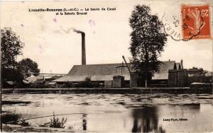 CPA LAMOTTE-BEUVRON (L.-et-C.) Le bassin du Canal et la Scierie Brunet (208682)