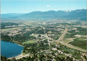 Canada British Columbia Burnaby Aerial View