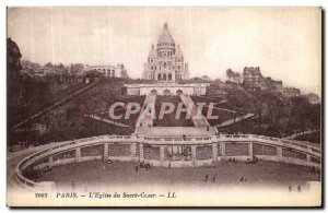 Old Postcard The Paris Church of the Sacred Heart