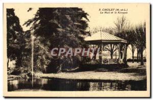 Old Postcard Cholet Mail and Kiosk