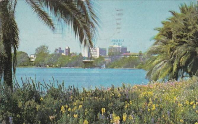 Florida Orlando Angebilt Hotel Across Lake Eola 1951