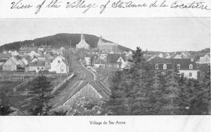 Village de Ste-Anne New Brunswick Canada Birds Eye View Vintage Postcard AA44585