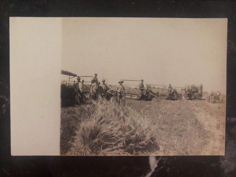 Mint Usa RPPC Real Picture Postcard Farm Scene