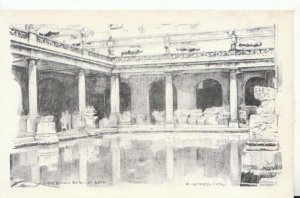 Somerset Postcard - The Roman Bath - Bath - Ref 19436A