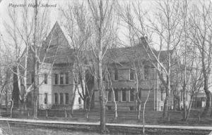 Payette Idaho High School Street View Antique Postcard K98870