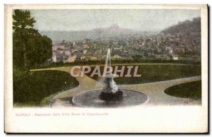 Postcard Old Napoli Panorama Dalla Villa Reale di Capodimonte