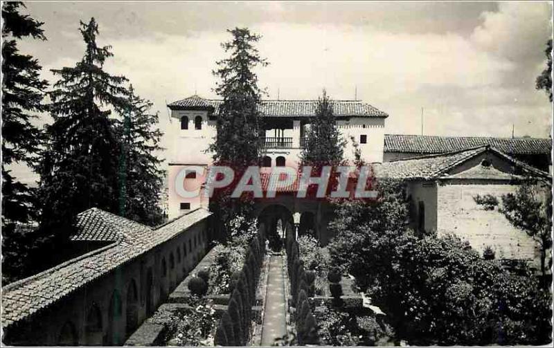 Postcard Modern Granada Alhambra Generelife Jardines Tarjeta Postal Ediciones...