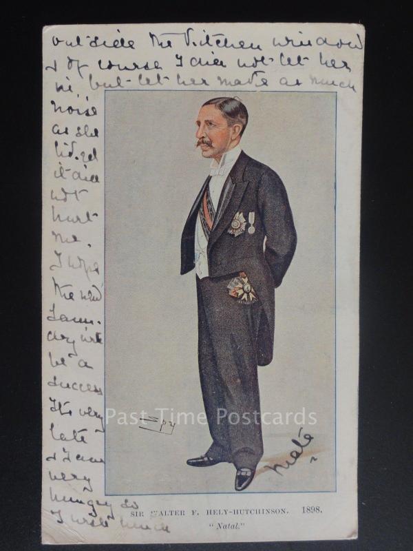 Sir Walter F Hely-Hutchinson 1898 c1907 UB SPY Vanity Fair Style Political150515