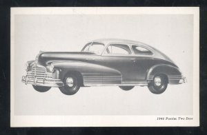 1946 PONTIAC TWO DOOR VINTAGE CAR DEALER ADVERTISING POSTCARD