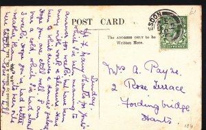 Genealogy Postcard - Family History- Payne - Fordingbridge - Hampshire  BH4189