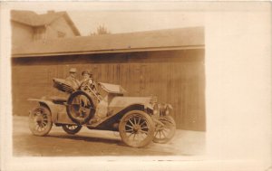 J44/ Early Automobile Interesting RPPC Postcard c1910 Spare 114