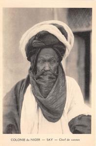 B91701 niger africa say chef de canton types folklore