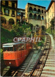 Postcard Modern Bergamo The funicular to the city Haute