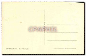 Old Postcard The City Constantine Arabic