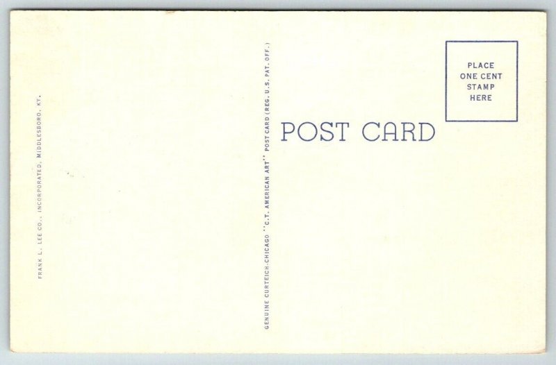 Cumberland Gap   Middlesboro  Kentucky  Postcard