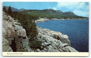 1950s CADILLAC MOUNTAIN RANGE MAINE SUMMIT OF OTTER CLIFF POSTCARD P3141