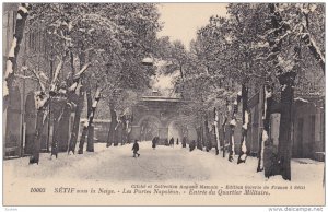 SETIF, Algeria, 1900-1910's; Les Portes Napoleon, Entree Du Quartier Militaire