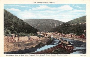 The Gorge, Base of Bear and Flagstaff Mts. Mauch Chunk, Pennsylvania PA  