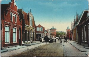 Netherlands Groet Uit Franeker Van der Bildtstraat Vintage Postcard C157