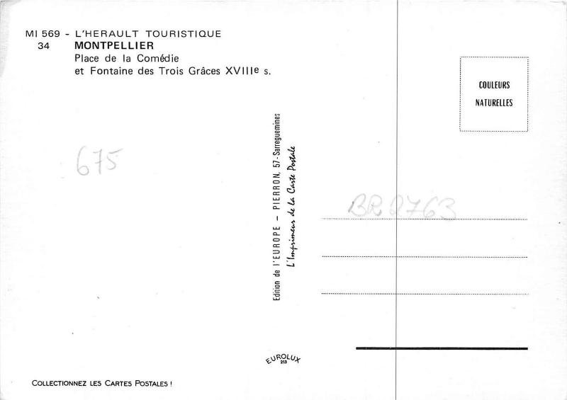 BR2763 Place de la Comedie Montpellier   france