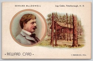 Classical Music Composer Edward MacDowell Reward Card Indian Suites Postcard B35