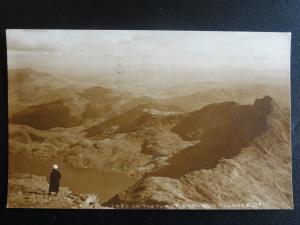 Wales: On The Top of SNOWDON c1923 RP - Pub by Judges