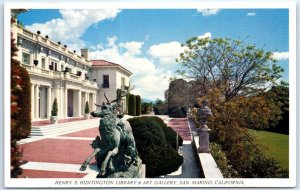 Postcard - Henry E. Huntington Library & Art Gallery - San Marino, California