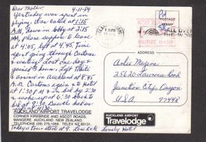 NZ Travelodge Hotel Motel Airport Auckland New Zealand nr Australia Postcard